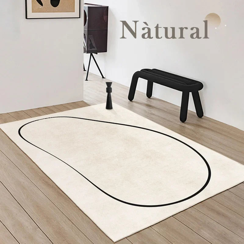 Living Room Carpet Fully Covered High-End Light Luxury Coffee Table Floor Mat Bedroom Rug Bedroom Bedside Floor Mat Large Area